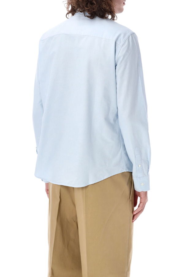 Ami Alexandre Mattiussi Ami Paris Cotton Ami De Coeur Shirt - Lt Blue