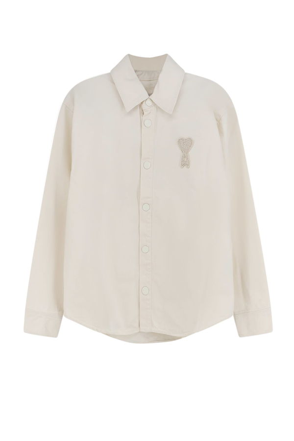 Ami Alexandre Mattiussi Ami De Coeur Cotton Shirt - Blanc Creme