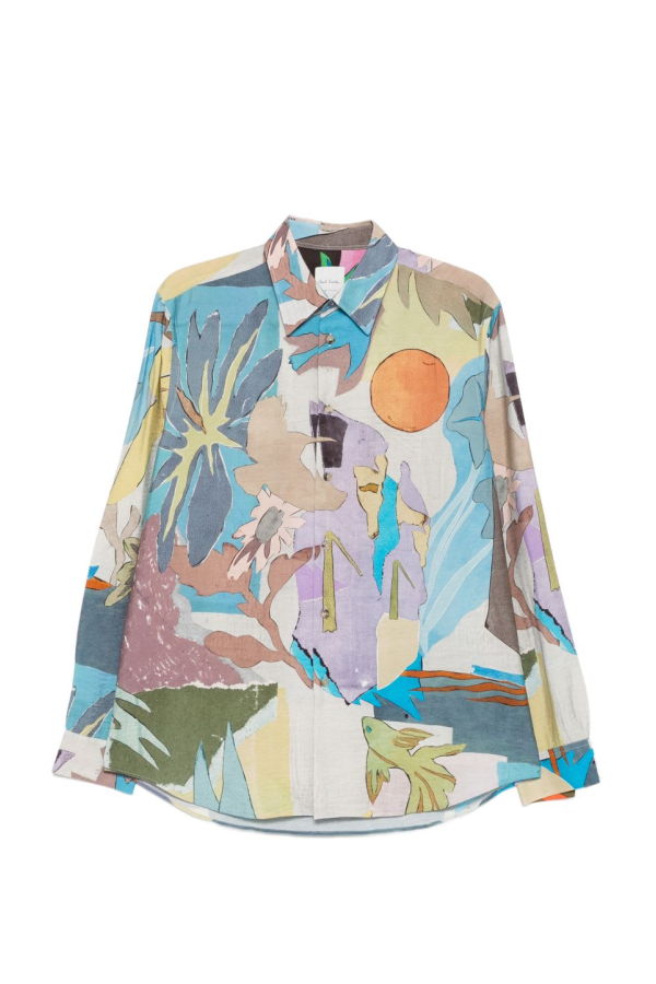 PAUL SMITH Printed Shirt - Blue/Multicolour