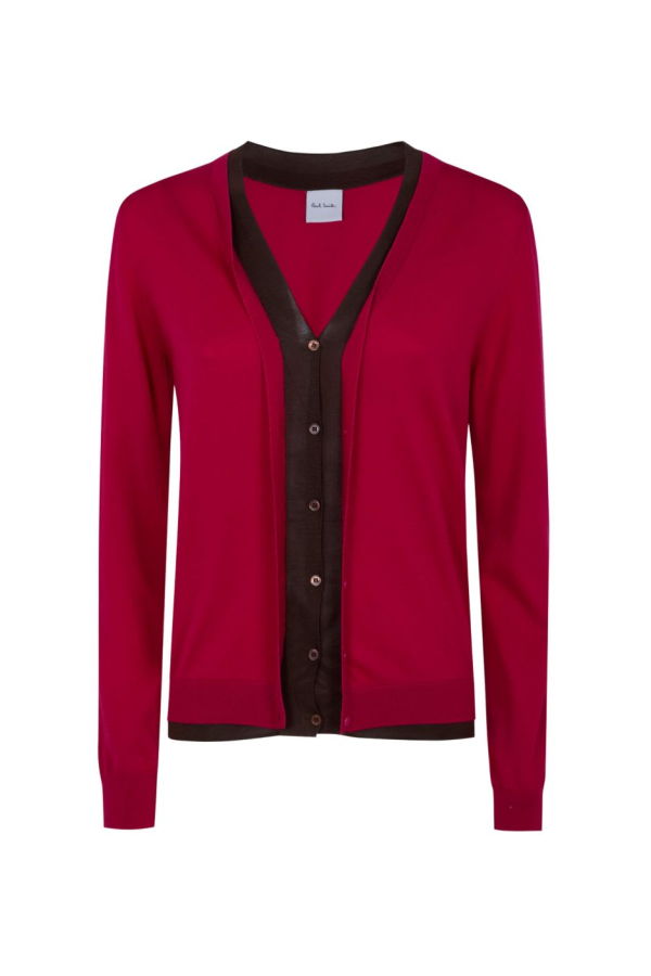 PAUL SMITH Cotton Cardigan - Red