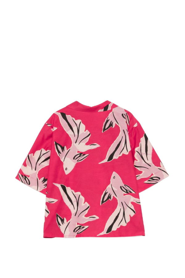 PAUL SMITH Printed Cotton Shirt - Red