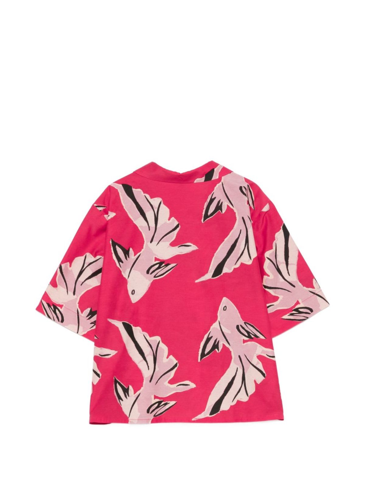 PAUL SMITH Printed Cotton Shirt - Red - Image 2 of 3