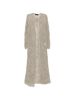 Fabiana Filippi Tie-Detail Long Cardigan - Khaki Green - Thumbnail 1