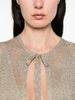 Fabiana Filippi Tie-Detail Long Cardigan - Khaki Green - Thumbnail 2