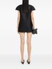 MM6 Maison Margiela Hooded Mini Dress - Black - Thumbnail 3