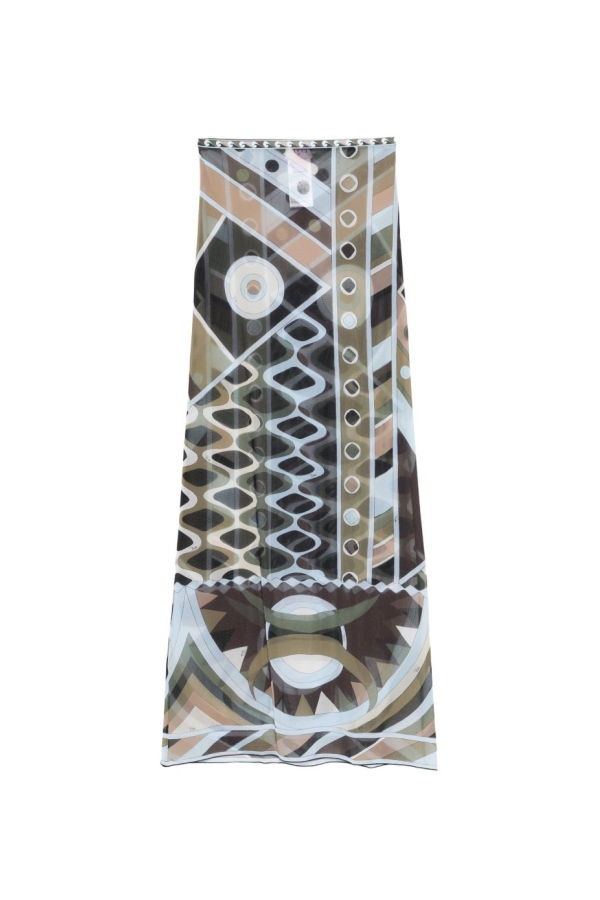 PUCCI Printed Tulle Skirt - Blue