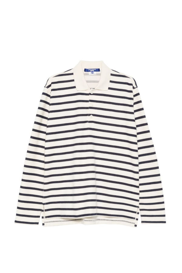 JUNYA WATANABE Striped Cotton Polo Shirt