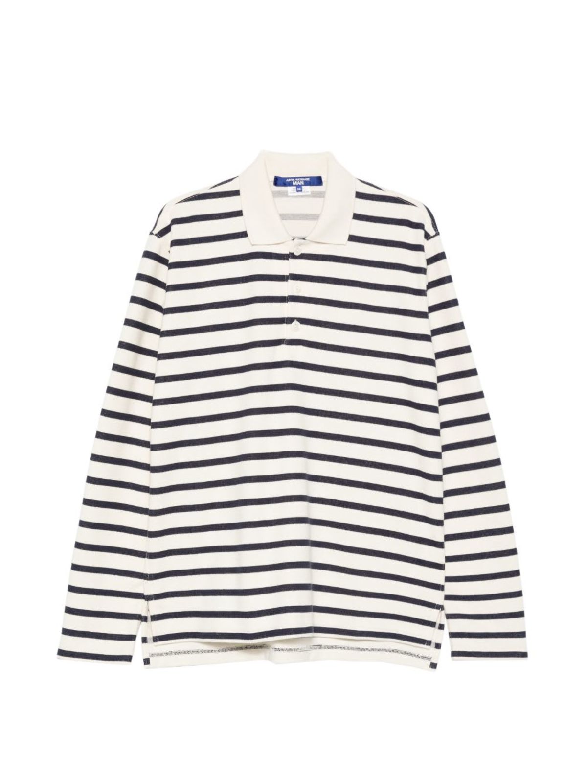 JUNYA WATANABE Striped Cotton Polo Shirt - Image 1 of 5