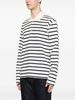 JUNYA WATANABE Striped Cotton Polo Shirt - Thumbnail 2