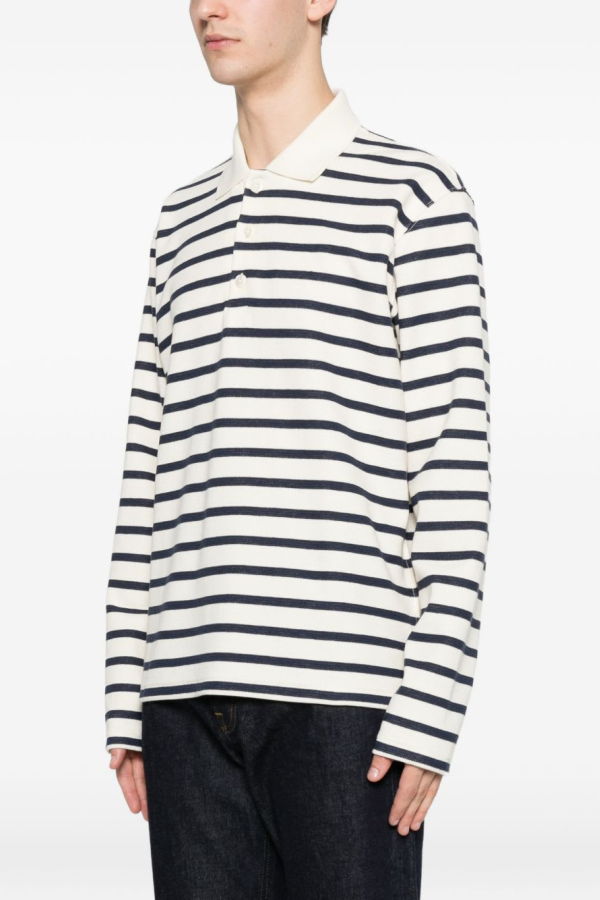 JUNYA WATANABE Striped Cotton Polo Shirt