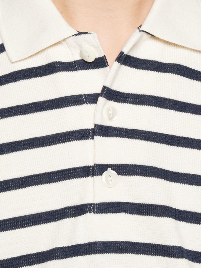 JUNYA WATANABE Striped Cotton Polo Shirt