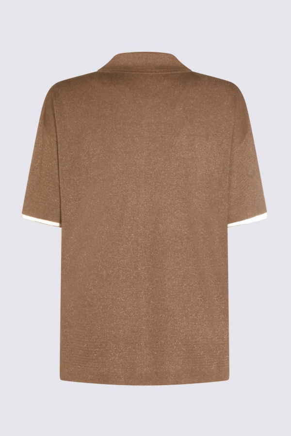 Fabiana Filippi Viscose Polo Shirt - Fango