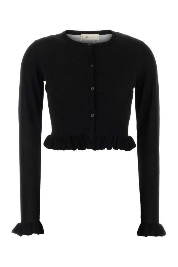 Blumarine Viscose Blend Cardigan - Nero