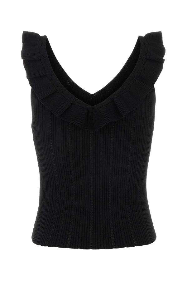 Blumarine Viscose Blend Tank Top - Black