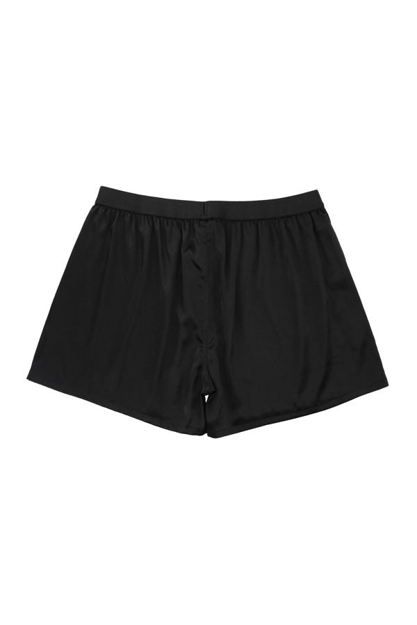 MM6 Maison Margiela Washed Silk Boxer - Black