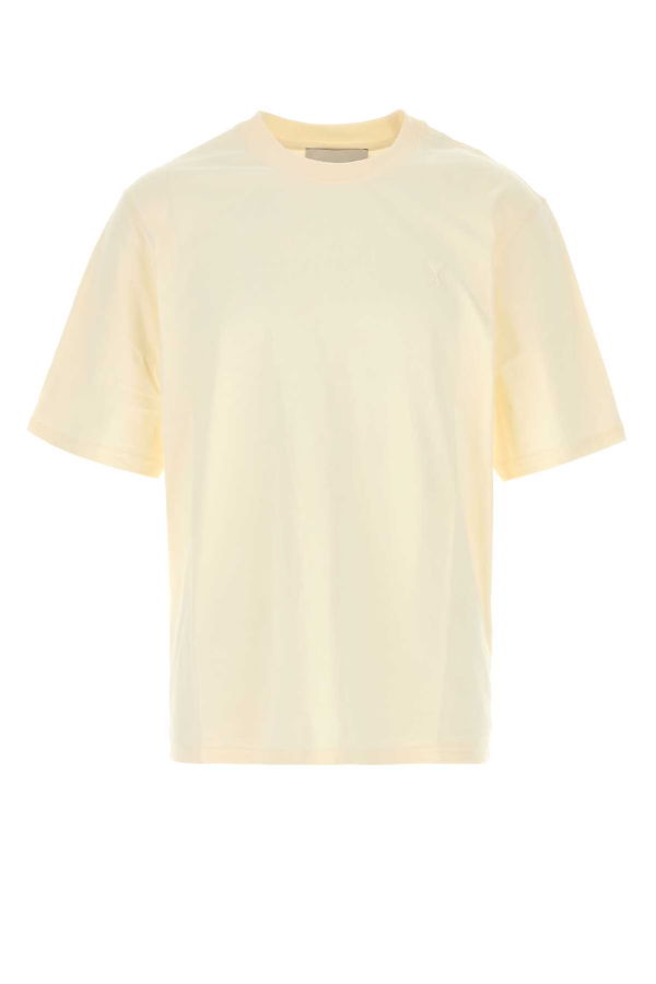 Ami Alexandre Mattiussi Ivory Cotton T-Shirt