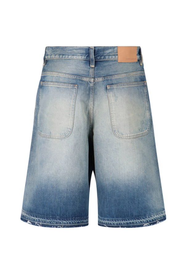 Sunflower Super Wide Denim Shorts - Blue