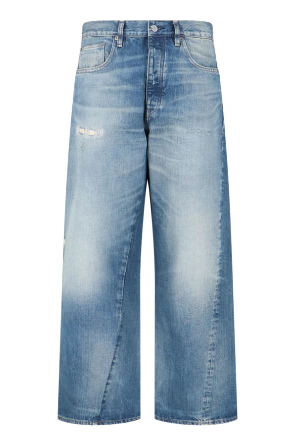 Sunflower Wide Jeans Twist - Blue
