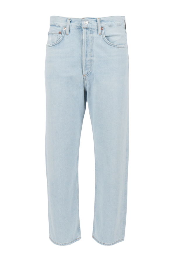 AGOLDE 90s Crop Mid Rise Loose Str Jeans - Blue