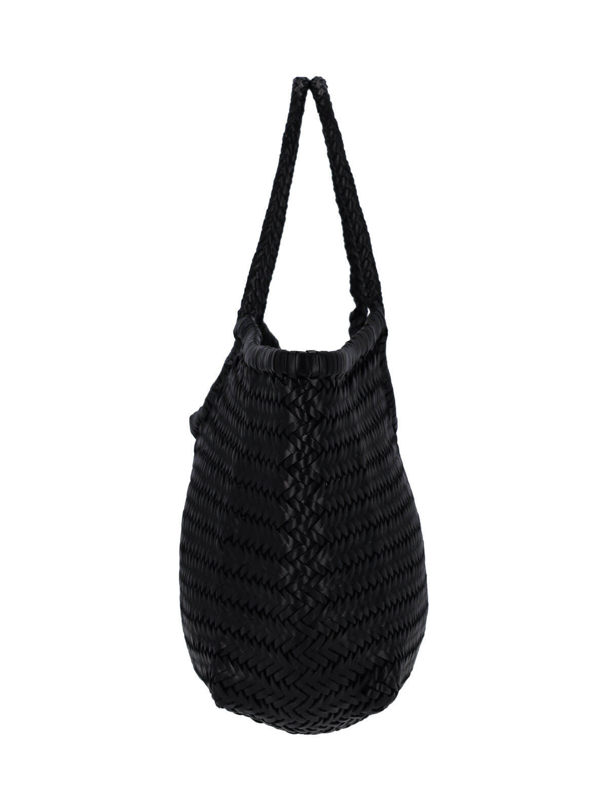 Dragon Diffusion Large Woven Leather Tote Bag - Black | Garmentory