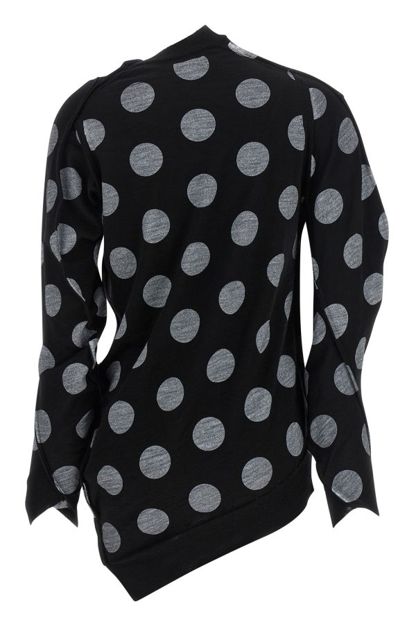 JUNYA WATANABE Polka Dot Maxi Cardigan - White/Black