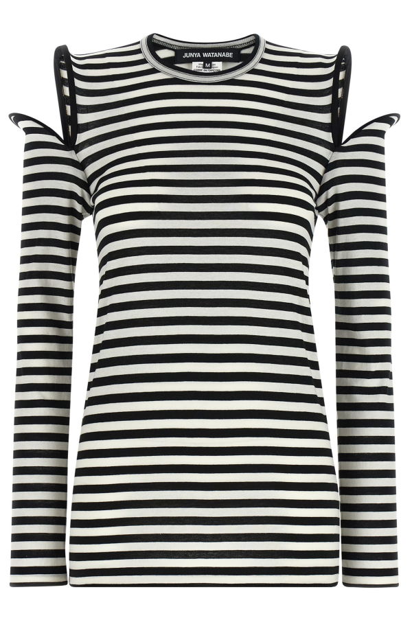 JUNYA WATANABE Sculptural Shoulder T-Shirt - White/Black
