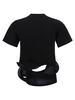JUNYA WATANABE Sculptural Background T-Shirt - Black - Thumbnail 2