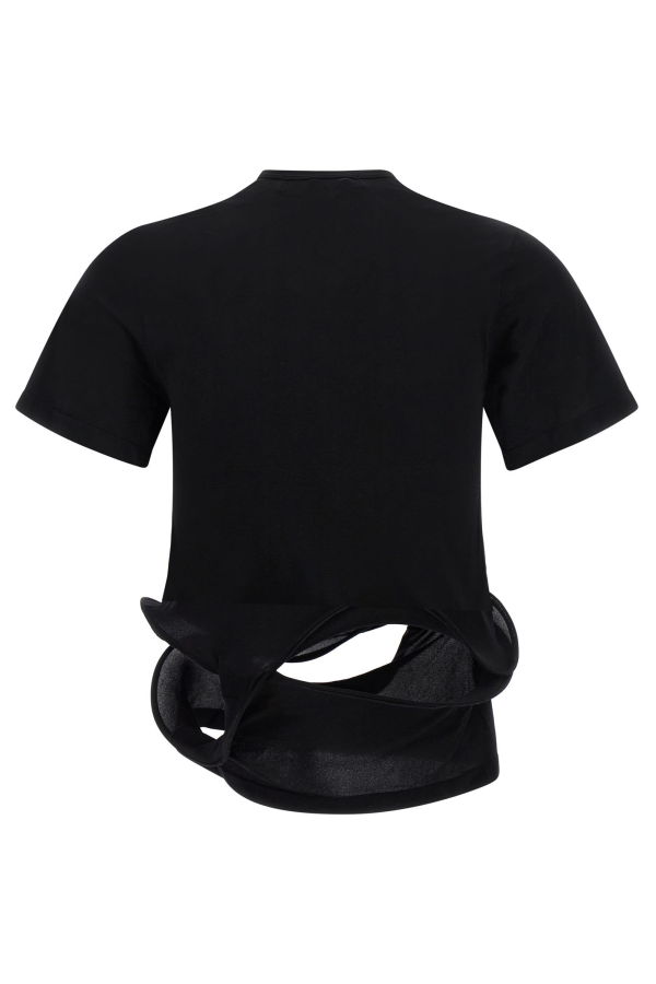 JUNYA WATANABE Sculptural Background T-Shirt - Black