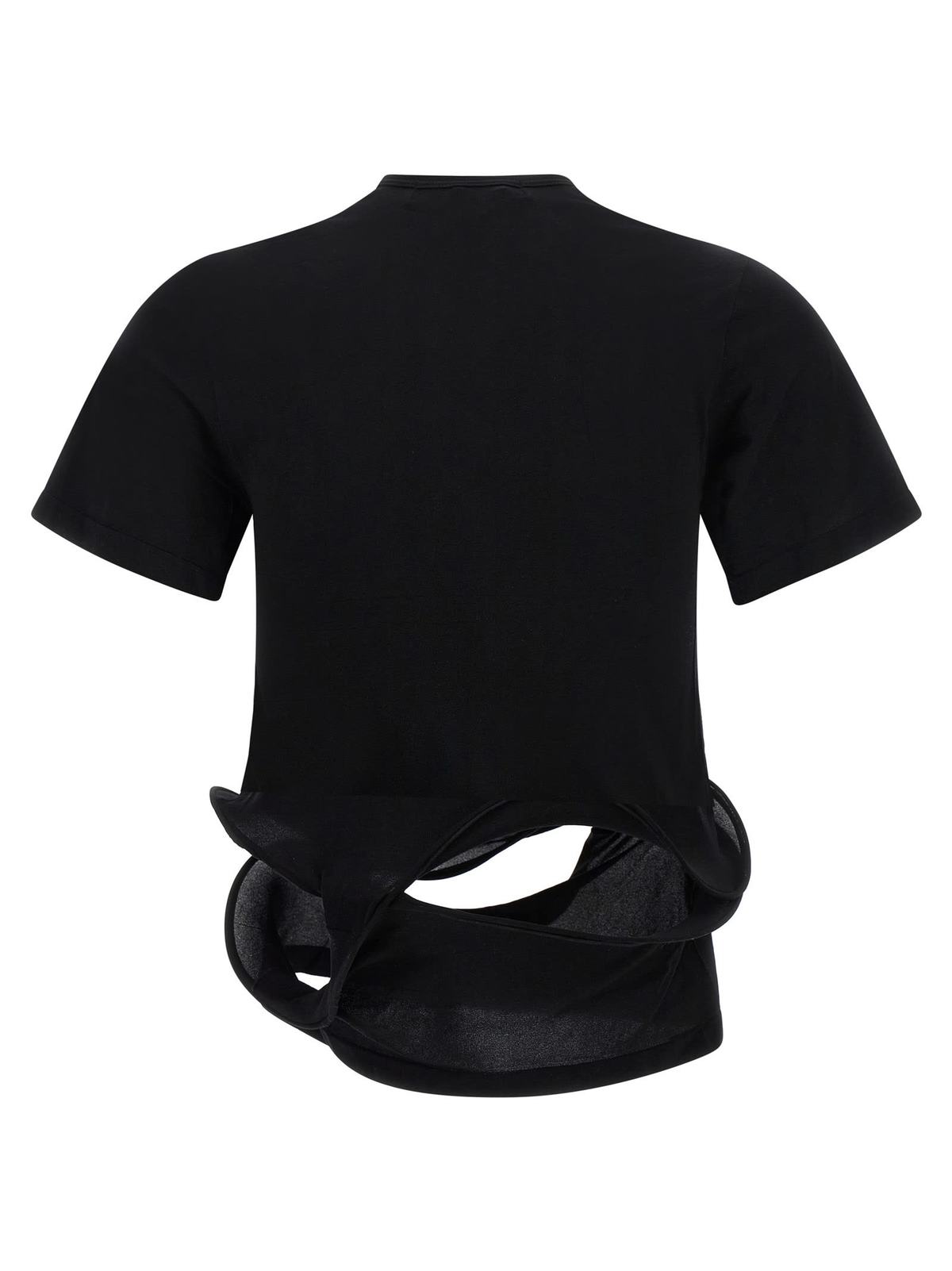 JUNYA WATANABE Sculptural Background T-Shirt - Black - Image 2 of 4