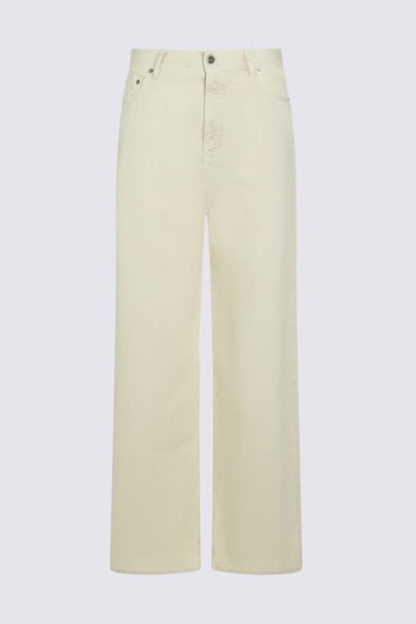 Golden Goose Light Yellow Cotton Denim Jeans