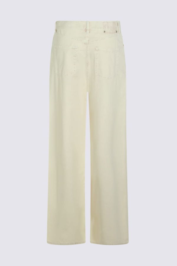 Golden Goose Light Yellow Cotton Denim Jeans