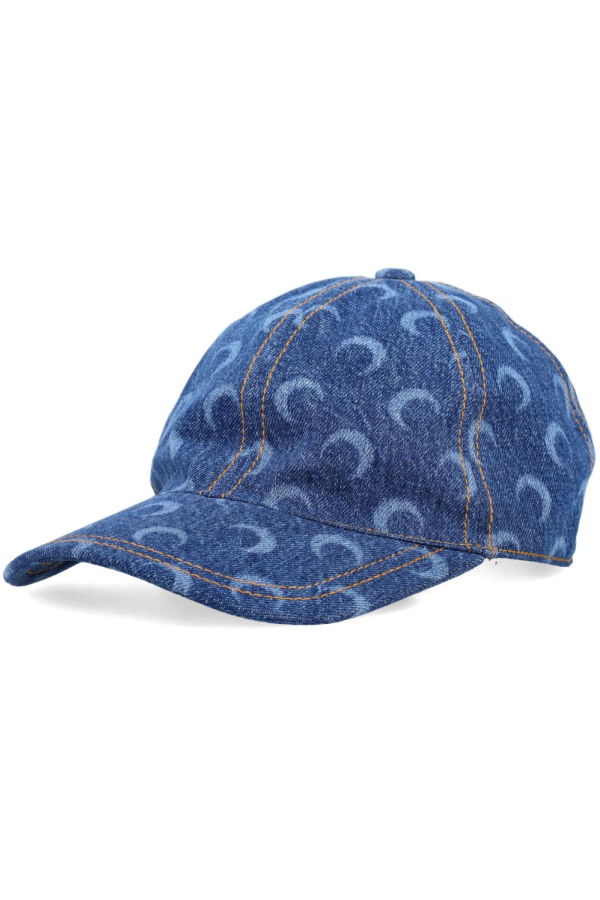 MARINE SERRE Moon Baseball Cap - Clear Blue