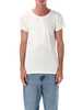 MM6 Maison Margiela Star Patch Fitted Cotton T-Shirt - Off White - Thumbnail 1
