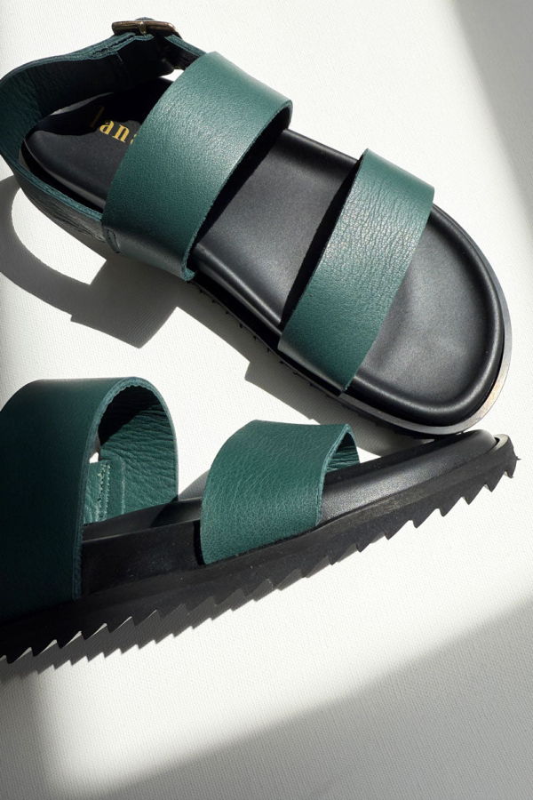 Lanapo Leather Sandal - Green