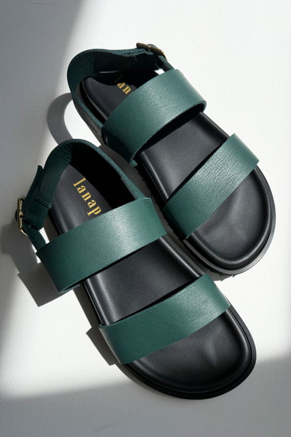 Lanapo Leather Sandal - Green