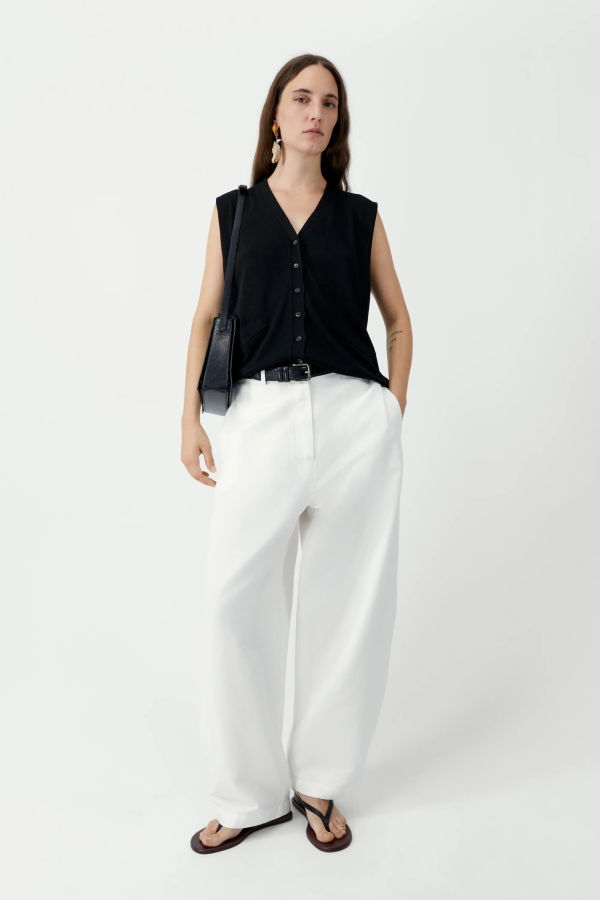 Cordera Cotton & Linen Curved Pants
