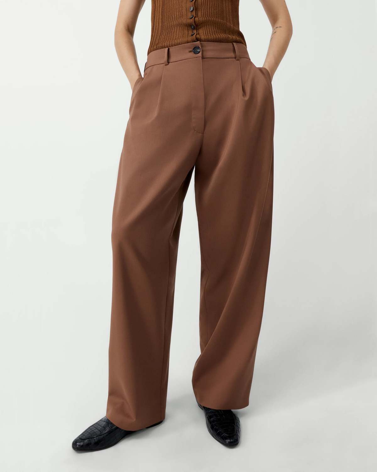 Cordera Tailored Masculine Pants - Image 1 of 5