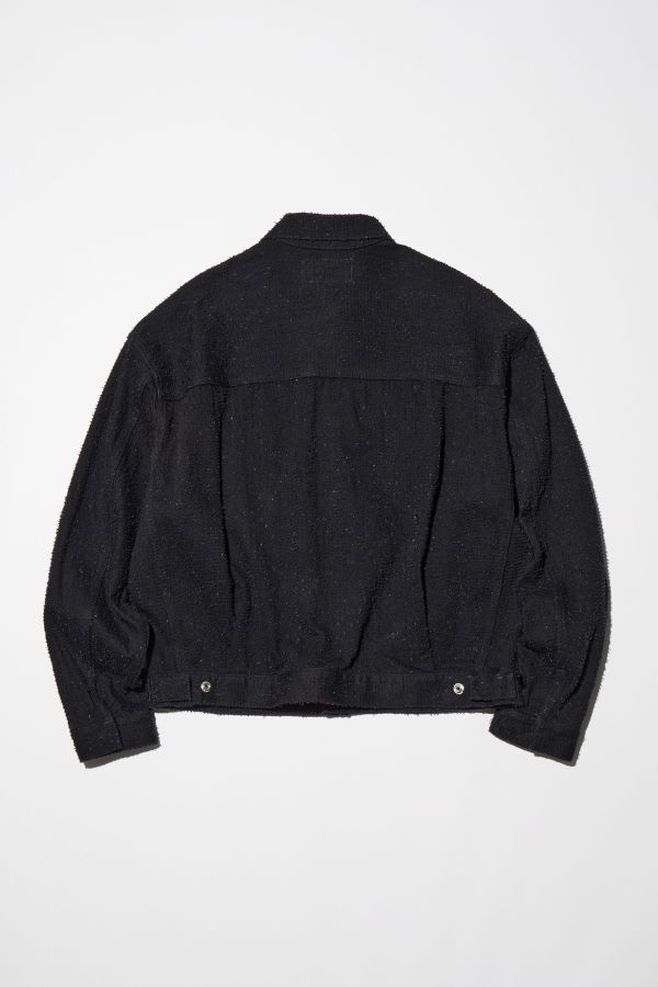 1000S Pleated Dazzle Denim Jacket