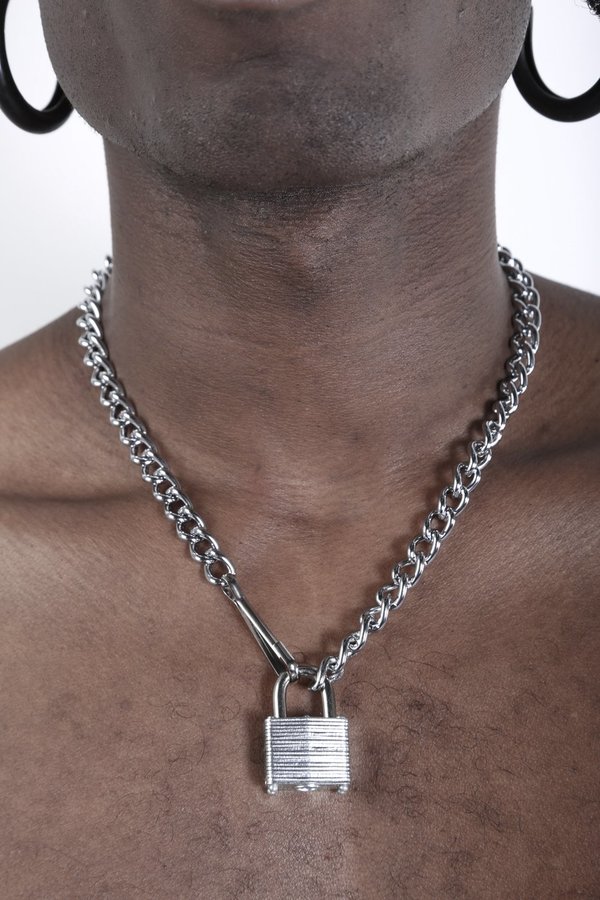 本物保証，100%新品】 luke vicious padlock chain 南京錠 ネックレス