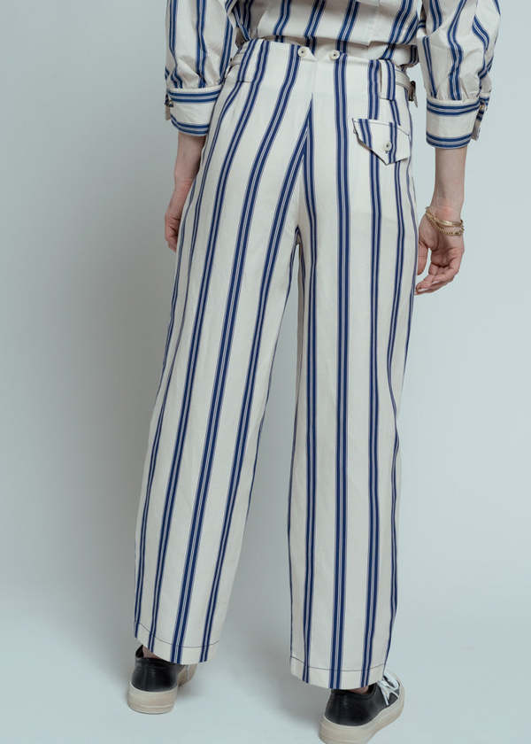 Hope for Flowers Custard Rep Stripe Cuffed Pant