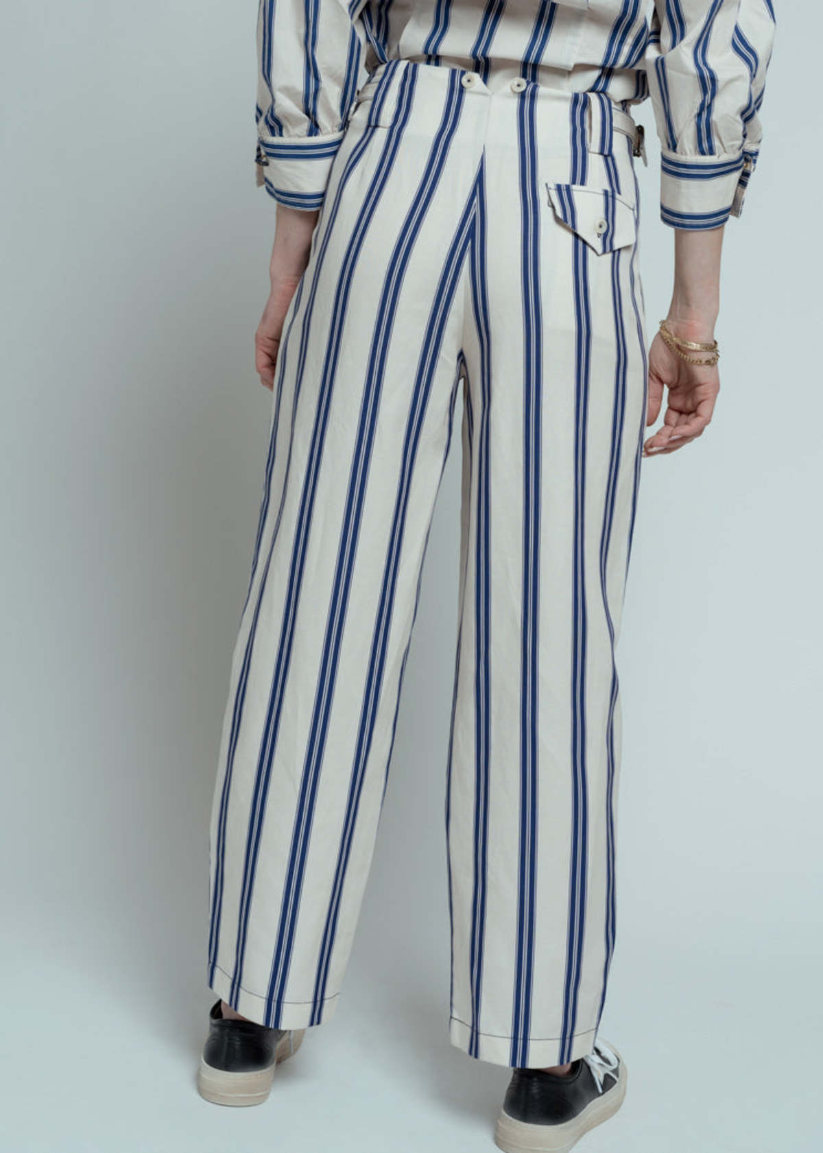 Hope for Flowers Custard Rep Stripe Cuffed Pant - Image 5 of 5