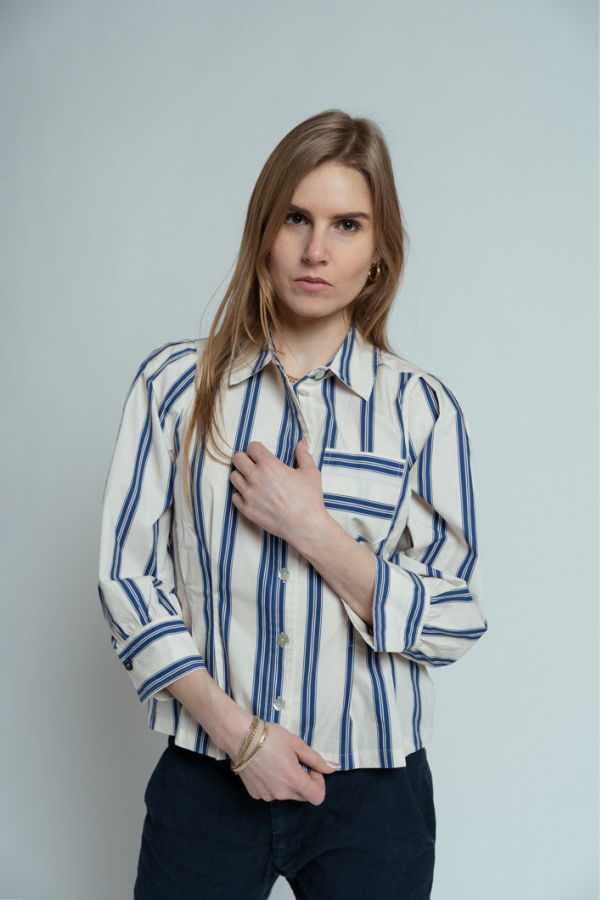 Hope for Flowers Girl Shirt - Custard Rep Stripe