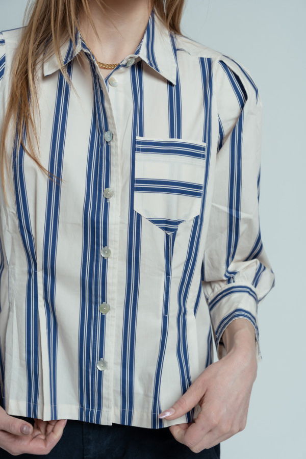 Hope for Flowers Girl Shirt - Custard Rep Stripe