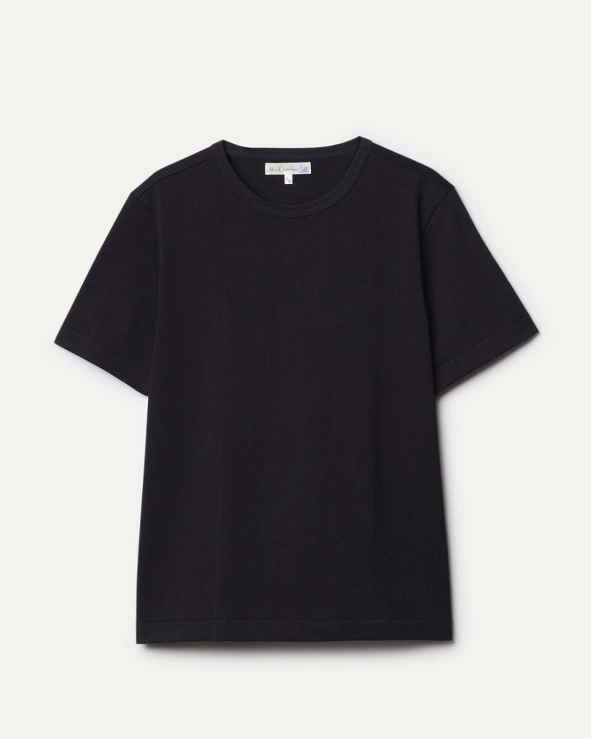 Merz b. Schwanen 2M15C Cropped Vintage Machine Refined Classic Fit T-Shirt - Image 1 of 1