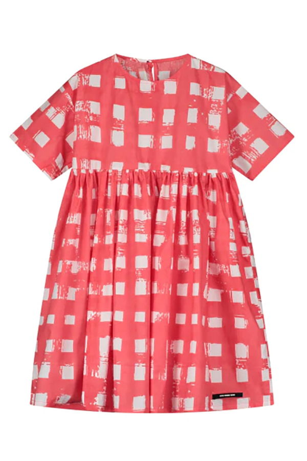 KIDS Little Creative Factory Atlantic Plaid Print Dress - Pink