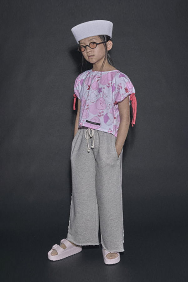 KIDS Little Creative Factory Coral Reef Flower Print Blouse - Pink