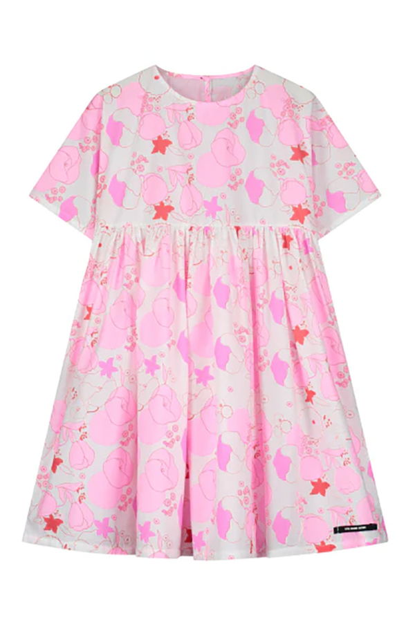 KIDS Little Creative Factory Coral Reef Dress Pink Flower Print