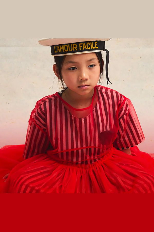 KIDS Little Creative Factory Child Tulle Dress - Red