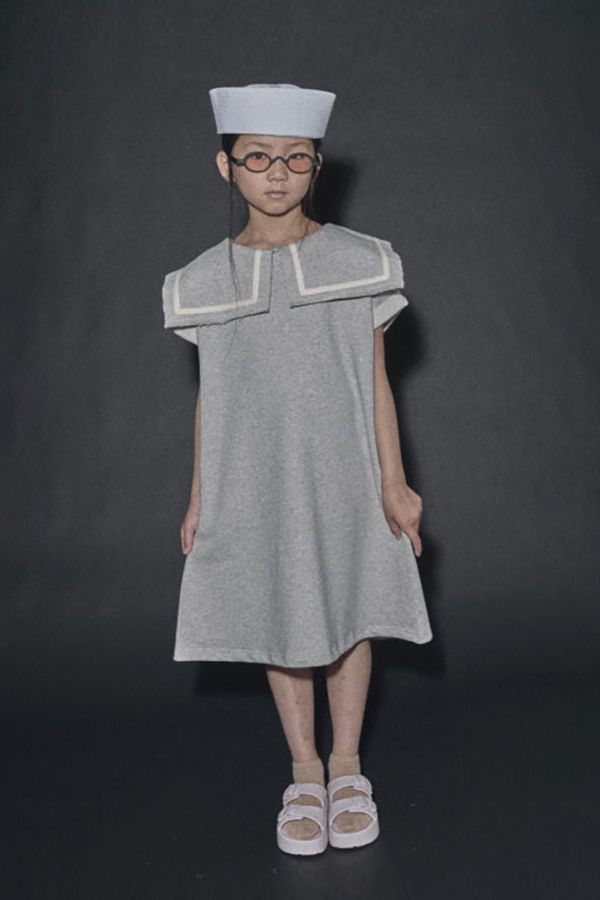 KIDS Little Creative Factory Child Wander Sweat Dress - Gray Melange
