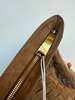 Preloved Bottega Veneta Intrecciato Twist Suede Bag with Top Handle - Camel - Thumbnail 4